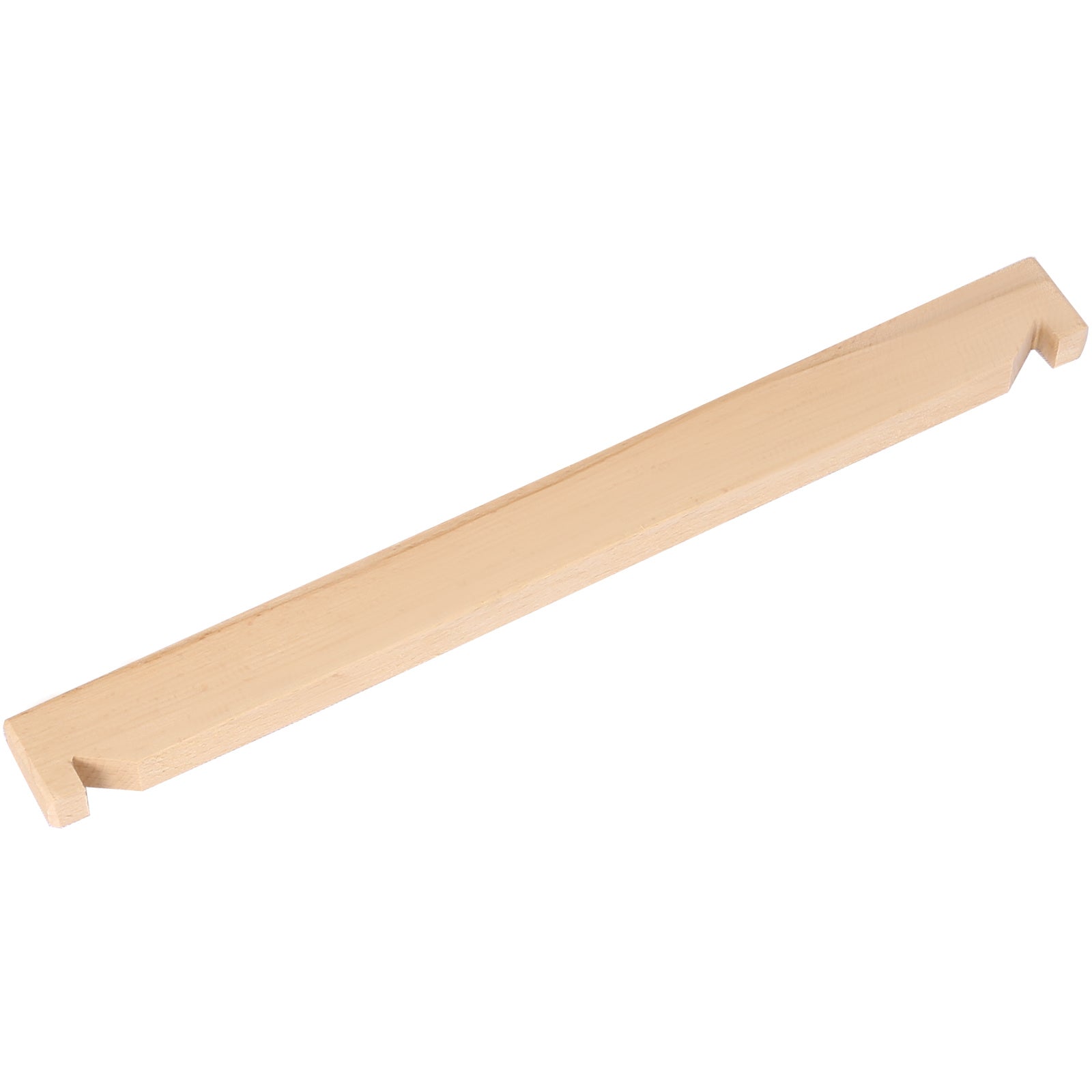 Wooden feed guide for manual juicer grinder with cutout grips