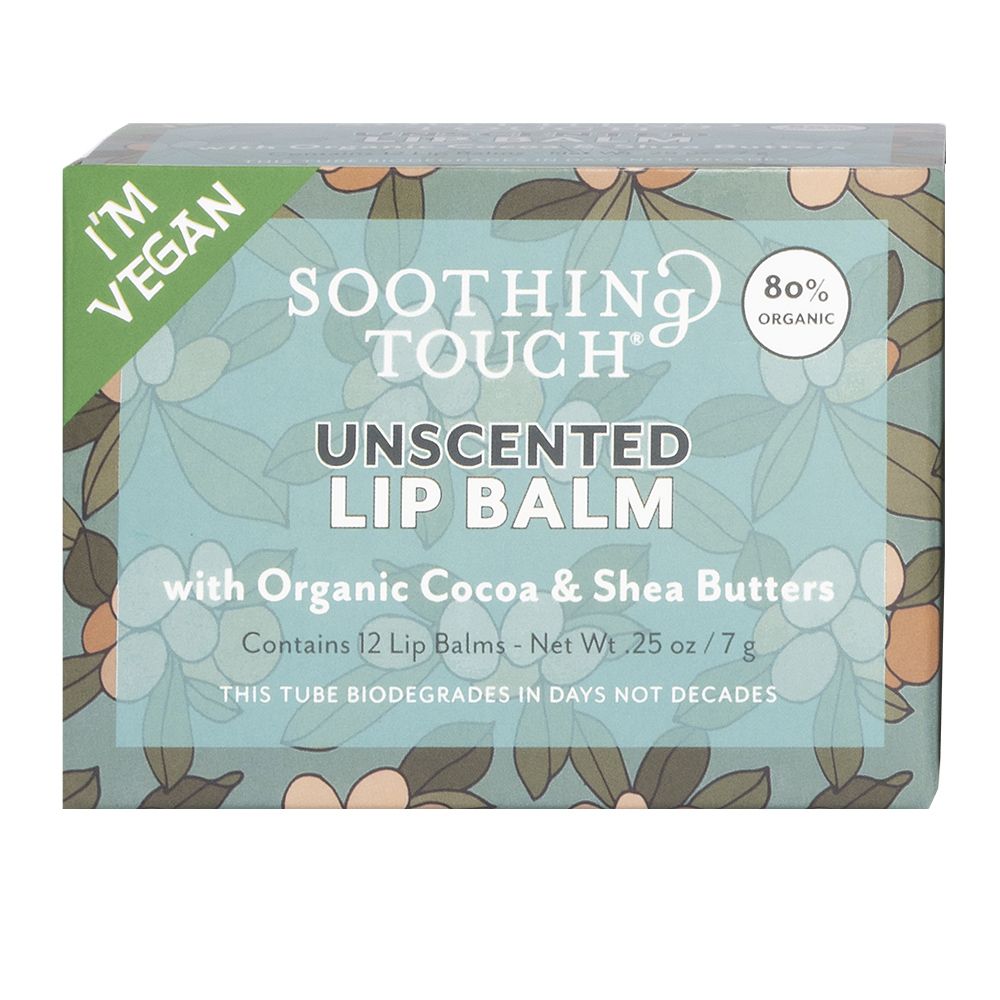 Unscented Vegan Lip Balm – Organic, Biodegradable, Moisturizing, Ayurvedic