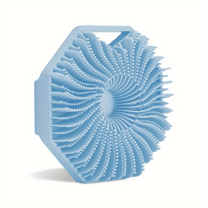 2pcs Natural Silicone Body Brush for Exfoliating and Massage - Soft Scrubber for Shower and Bath