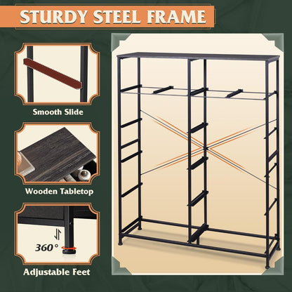 Tall Dresser for Bedroom with 12 Drawers, Dressers & Chests of Drawers, Fabric Dresser for Closet, Living Room, Storage Dressers with Storage Drawers, Steel Frame, Wood Top