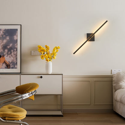 28" 2-Pack Modern LED Wall Sconce, Minimalist Indoor Wall Light Fixtures, Black Matte Finish for Living Room, Bedroom, Hallway, Hotel, and Home Decor