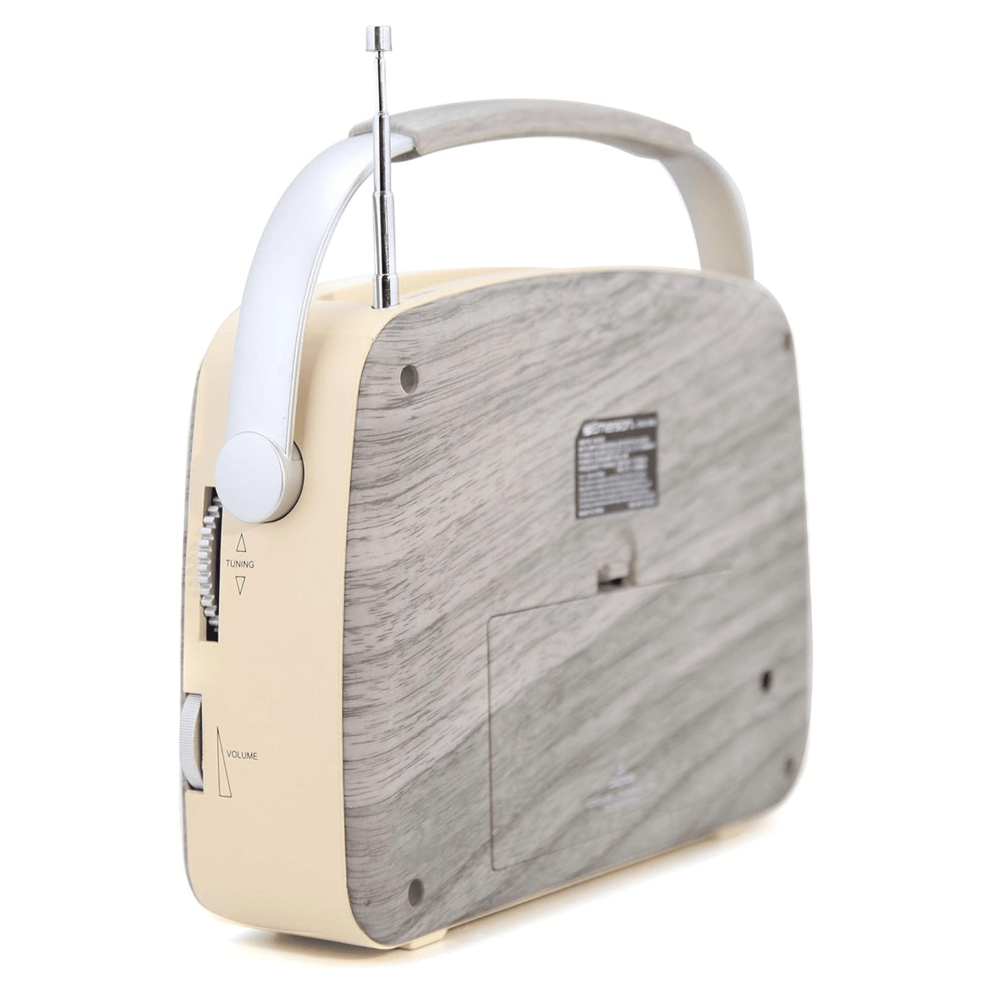 Emerson Portable Retro Radio with Built-In Rechargeable Battery