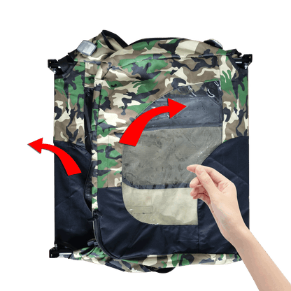 Camouflage Foldable Bicycle Trailer Bike Trailer for Camping Pet Dog Cat Luggage Carry