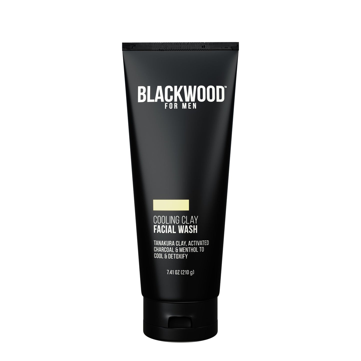 Cooling clay facial wash by BLACKWOOD FOR MEN, front label