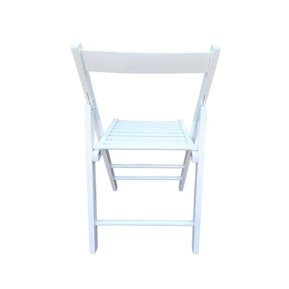 FOLDING CHAIR-2/S;  FOLDABLE STYLE -WHITE