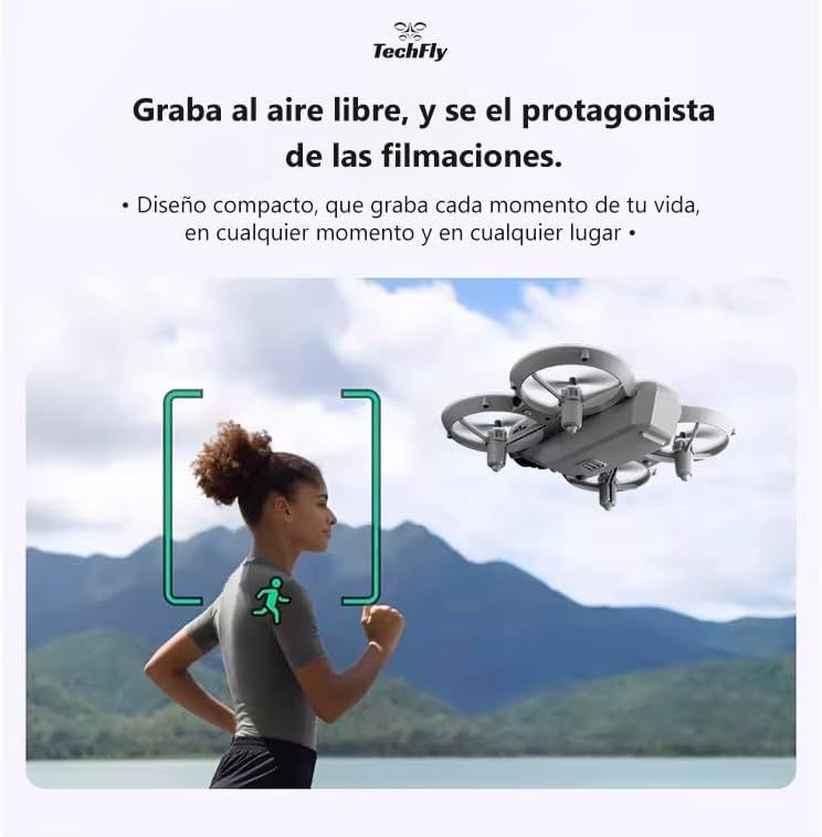 The GT3 mini drone is equipped with an adjustable HD camera (180°), real-time FPV, automatic obstacle avoidance, propeller protection suitable for children, mobile app control, and one-key takeoff/lan