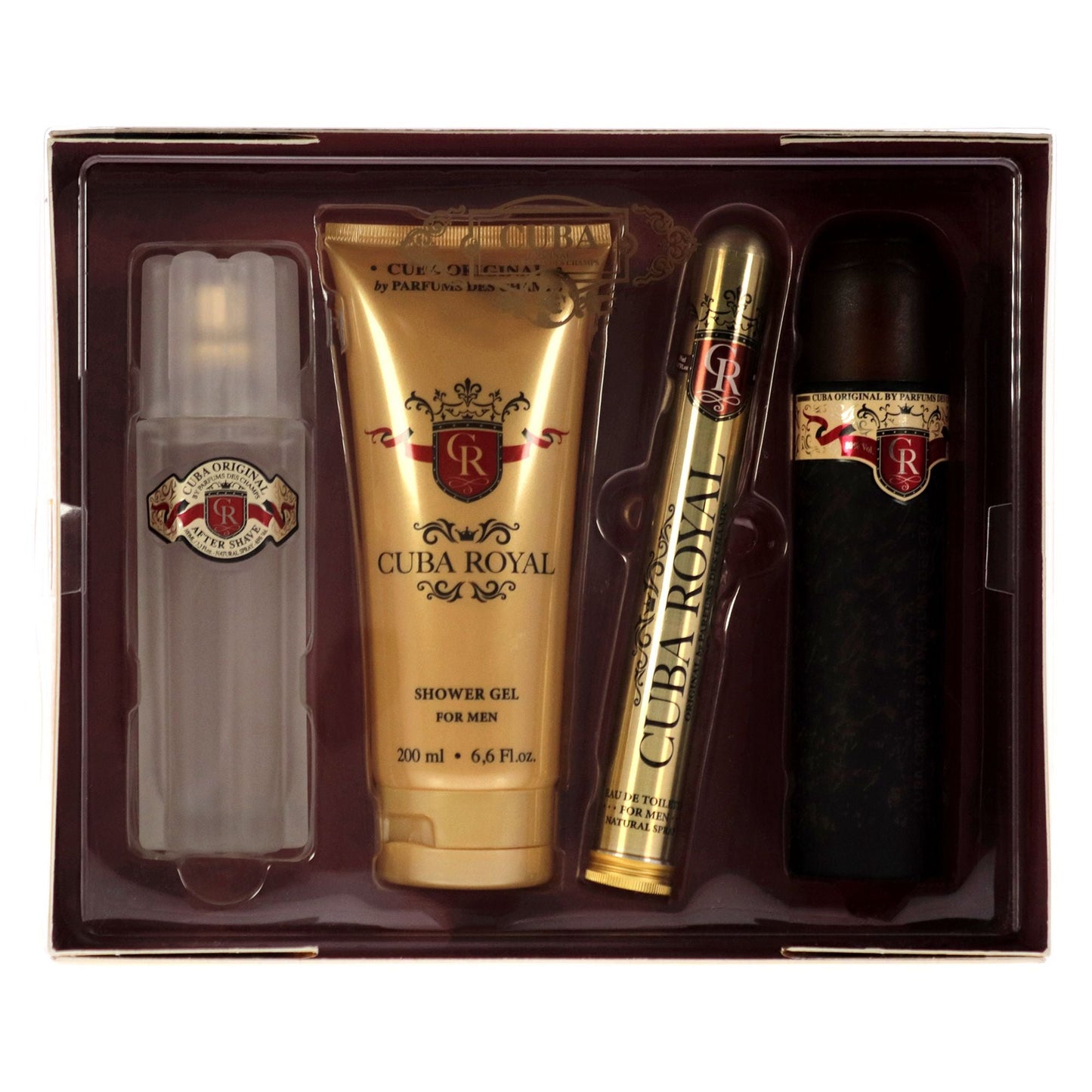 Cuba Royal Men’s Gift Set: 3-Piece Fragrance & Grooming Essentials with EDT Spray, After Shave & Shower Gel