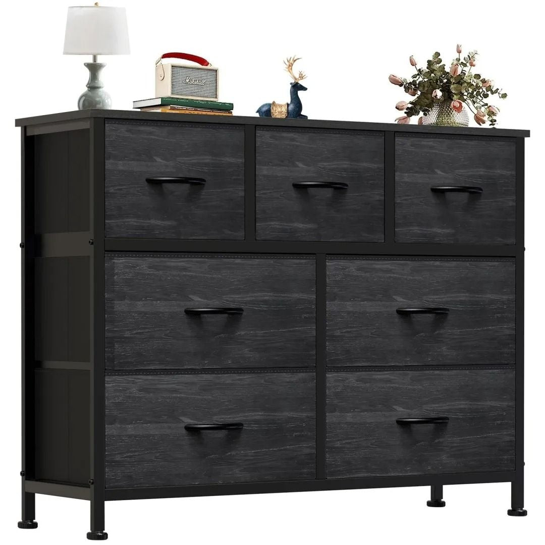 Desser For Bedroom With 7 Fabric Drawers Organizer Storage Closet Chest Clothes For Living Room Display Cabinet Of Furniture