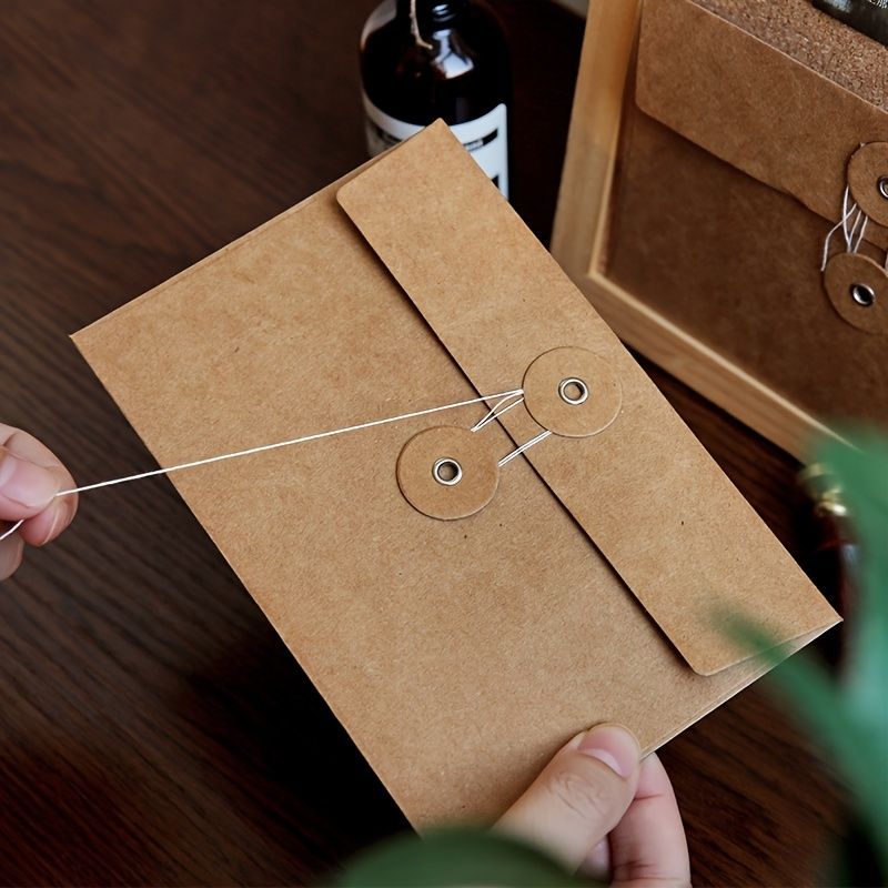 20pcs Vintage Brown Kraft Paper Envelopes 4.53x6.69inch