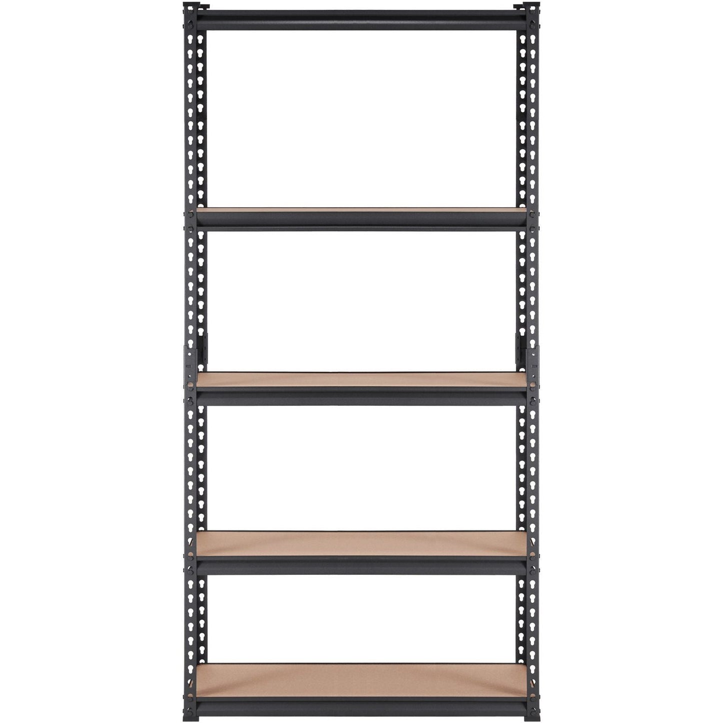 VEVOR Storage Shelving Unit, 5-Tier Adjustable, 2000 lbs Capacity, Heavy Duty Garage Shelves Metal Organizer Utility Rack, Black, 36" L x 18" W x 72" H for Kitchen Pantry Basement Bathroom Laundry