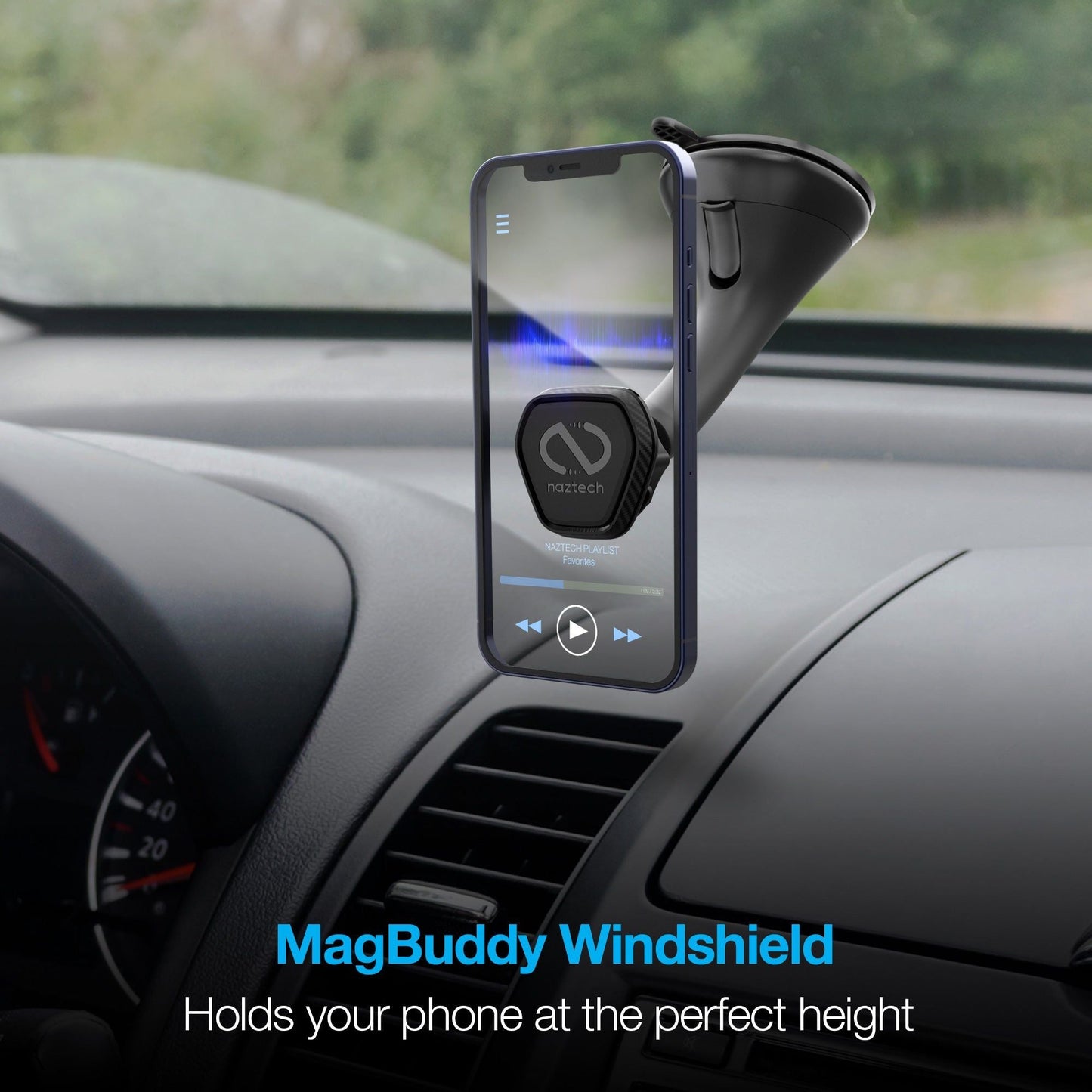 Naztech MagBuddy Elite Windshield Mount