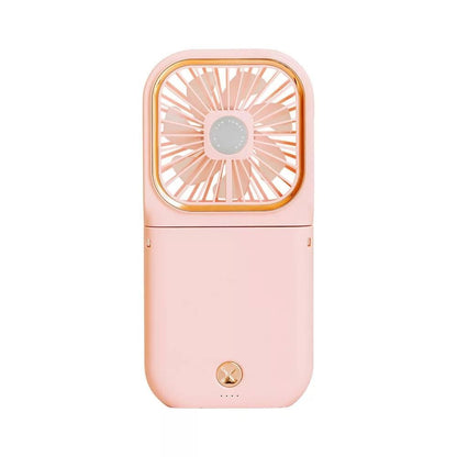 Newly Portable Hands Free Neck Multi-purpose 3 in1 Rechargeable Foldable Mini Cooler Folding Usb Electric Power Fans