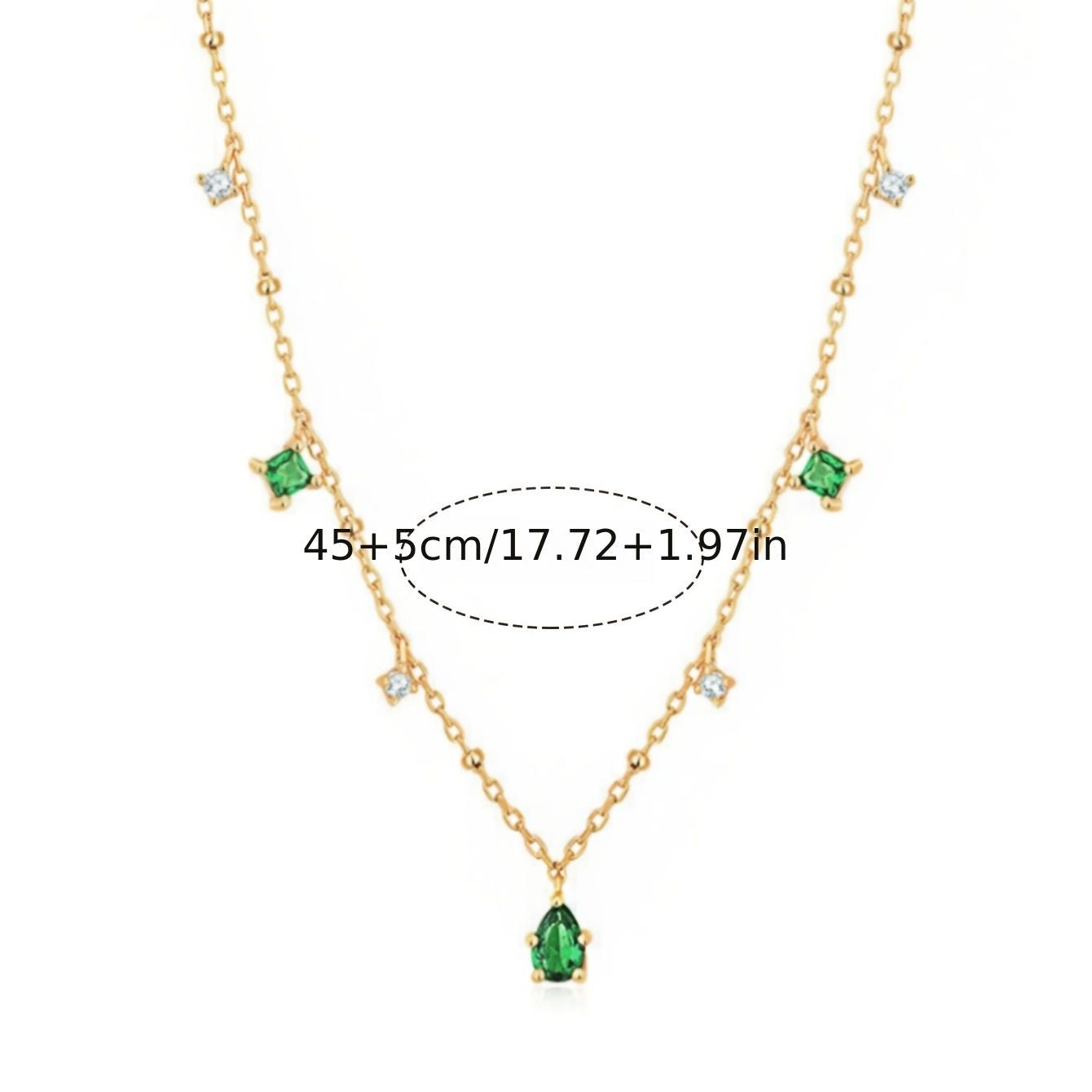 St. Patrick's Day Elegant Chain Necklace Festival Jewelry Pendant Necklace For Women & Girls
