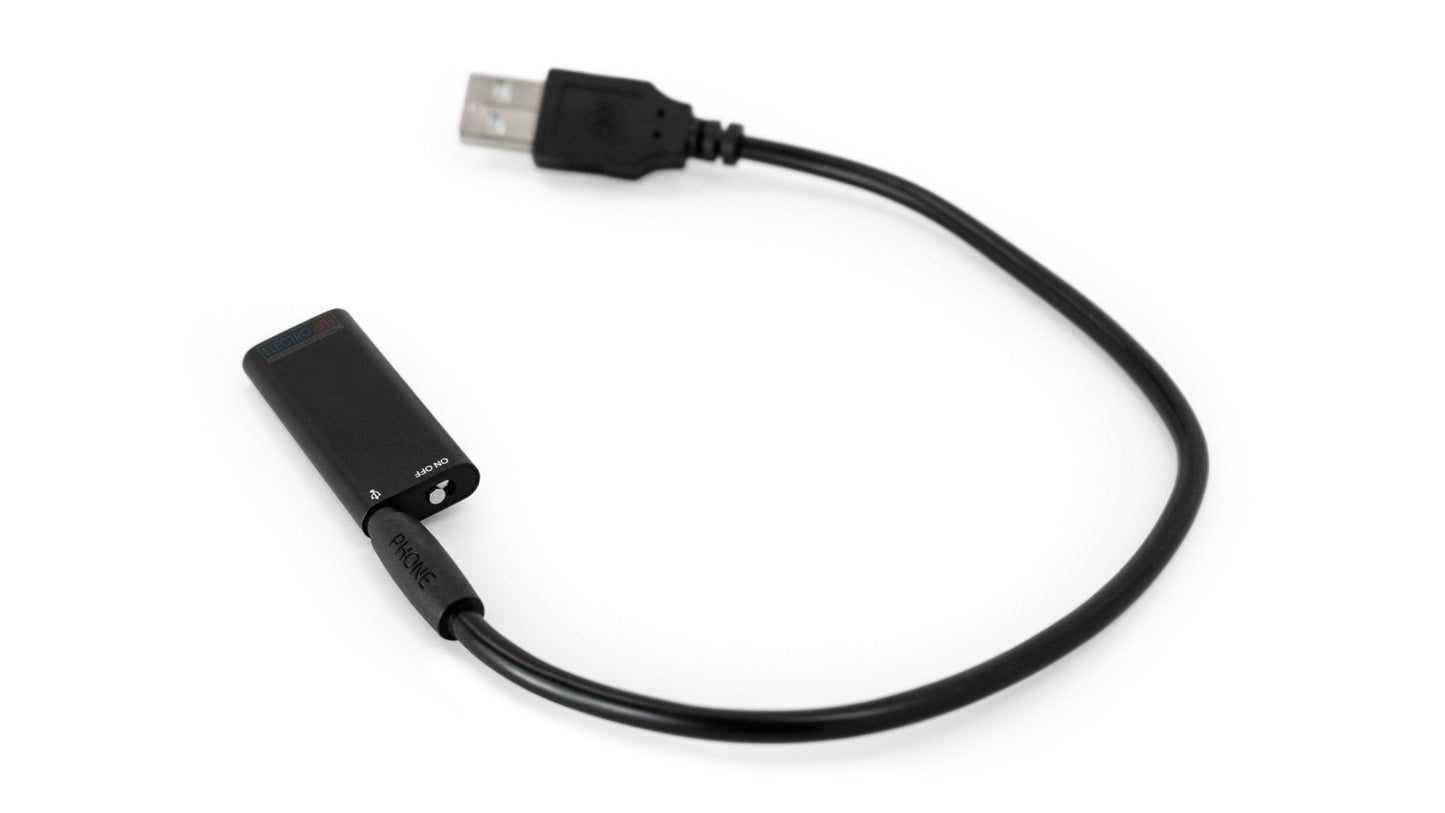 Mini USB audio microphone recorder with USB cable, black
