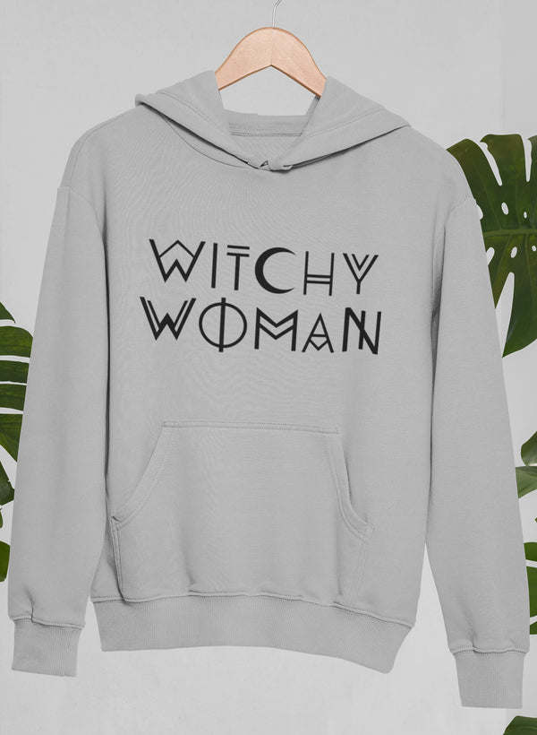 Athletic heather hoodie with hood, drawstring and front pouch pocket