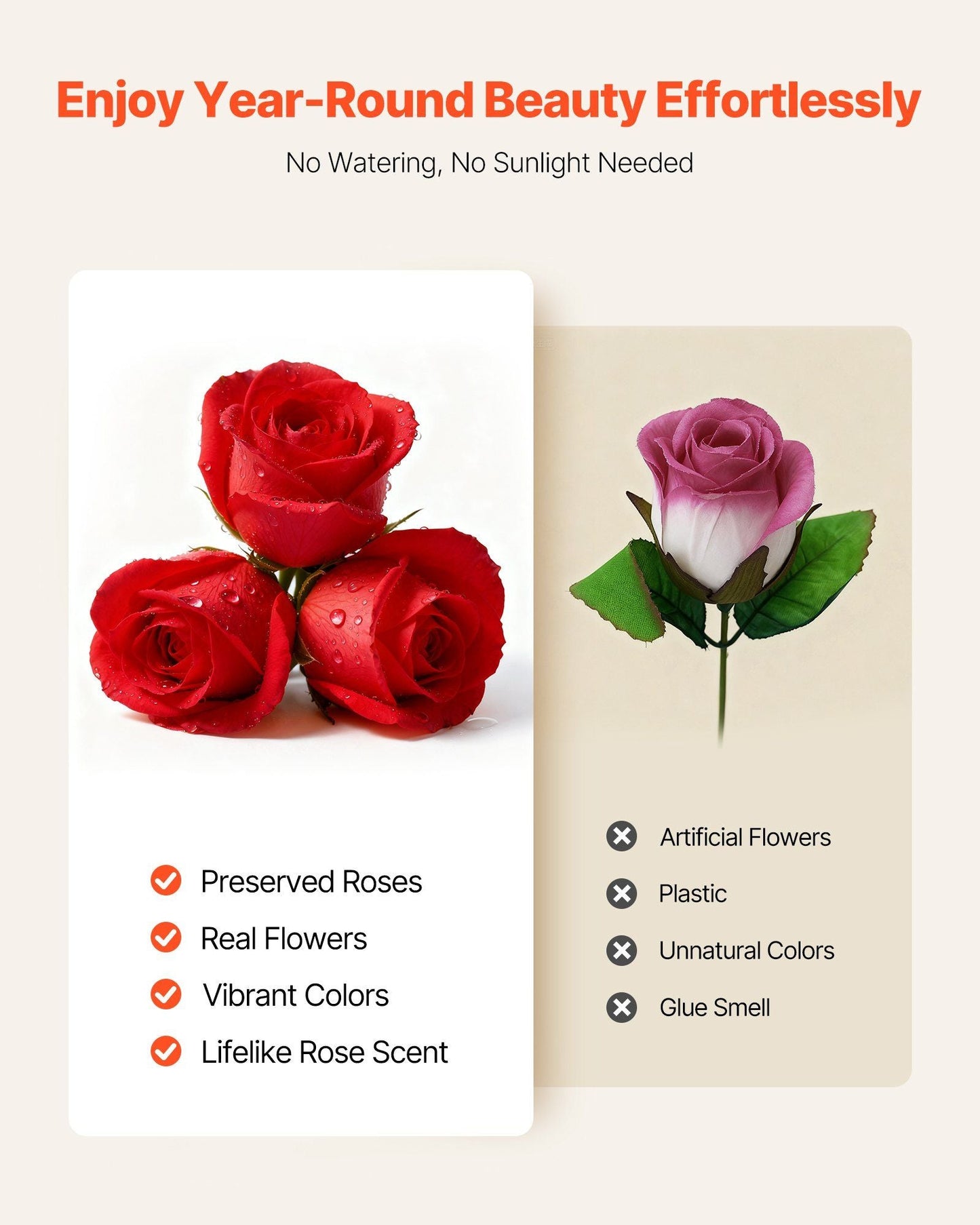 Forever Flowers, 27 Preserved Roses in a Heart Shape Box, Eternal Flowers Immortal Bouquet Birthday Present for Delivery Prime Women Her Wife Mothers, Anniversary, Valentine's Day,Christmas, Red