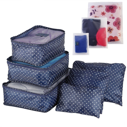 9Pcs/Set Clothes Storage Bags Water-Resistant Travel Luggage Organizer Clothing Packing Cubes for Blouse Hosiery Stocking Underwear