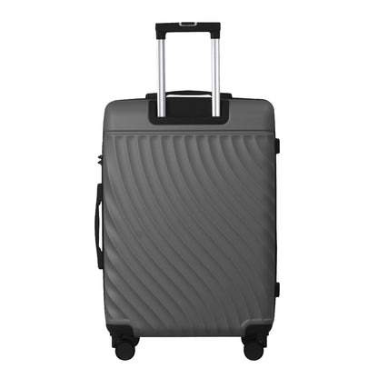 Luggage Sets ABS Hardshell 3pcs Luggage, Lightweight Durable Suitcase sets Spinner Wheels Suitcase with TSA Lock 20''24''28'' Available(Grey Ash)