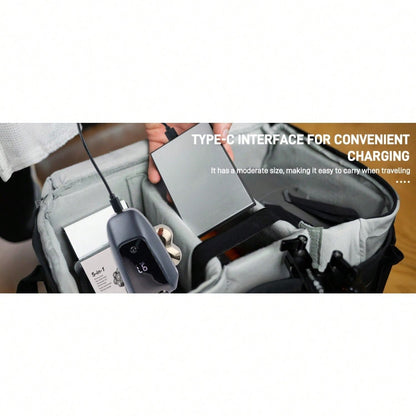 Electric rotary head shaver charging with Type-C cable in a storage case