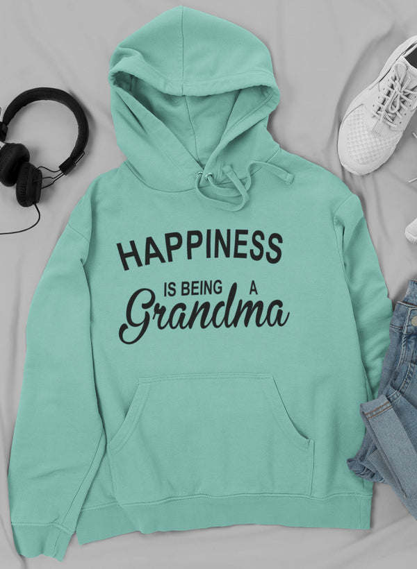Mint pullover hoodie with hood and large front pouch pocket