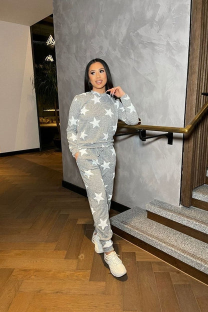 Jogger Lounge Set Star Print