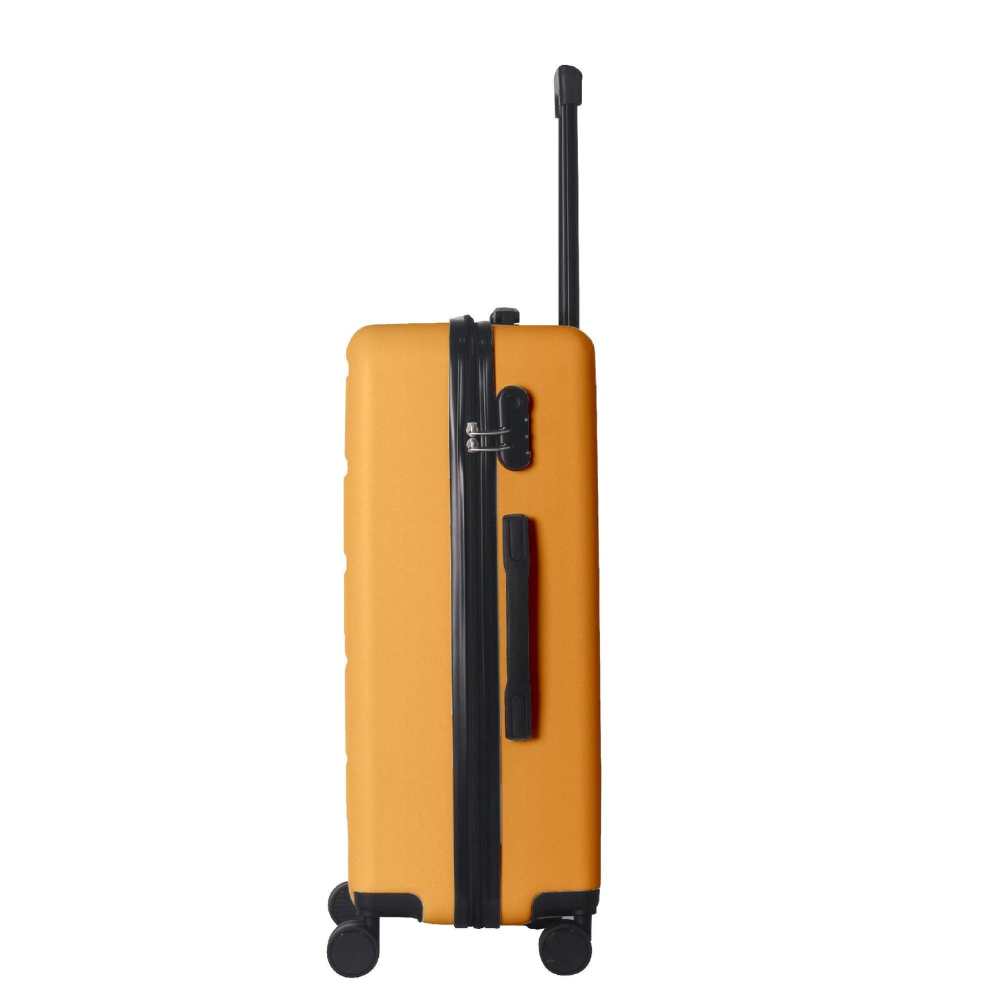 Luggage Sets ABS Hardshell 3pcs Luggage, Lightweight Durable Suitcase sets Spinner Wheels Suitcase 20''24''28'' (Yellow)