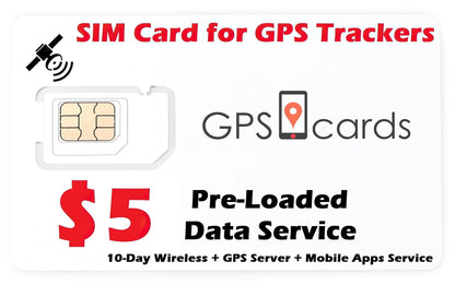 GSM SIM Cards for GPS Tracker 2G 3G 4G 5G LTE ( Use AT&T Network )