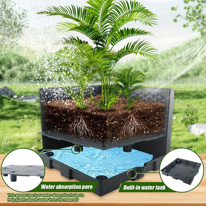 2-Pack 44.8" Self-Watering Tomato Planter with Trellis – Heavy-Duty Indoor & Outdoor Raised Garden Box, Built-in Trapezoid Climbing Grid for Tomatoes, Vegetables & Vining Plants