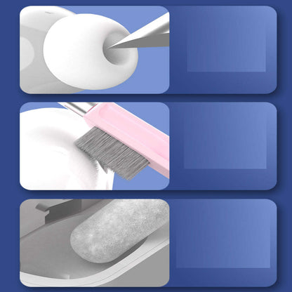 7-in-1 cleaning gadget shown with roller and brush attachment components