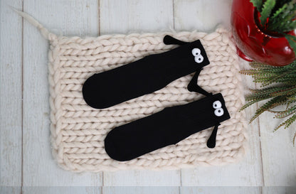 Couple Socks with Magnetic Hands 2 Pairs Magnetic Socks Funny Gifts For Valentines Day