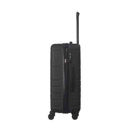 Luggage Sets ABS Hardshell 3pcs Luggage, Lightweight Durable Suitcase sets Spinner Wheels Suitcase with TSA Lock 20''24''28'' Available(Black)
