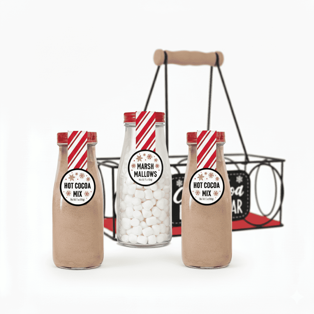 Sweet Shop Cocoa Bar Caddy with Hot Cocoa Mix and Mini Marshmallows