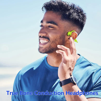 Sport Wireless Bone Conduction Earphones – Open-Ear Safety Design, IPX6 Sweat-proof, 8 Hrs Call