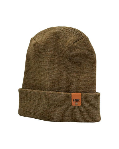 Haakwear Theta Stitch Fusion Cuffed Beanie (Patent Pending Design)-Green/Brown, Made in USA