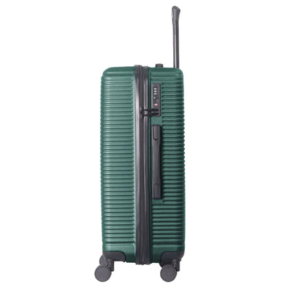 Luggage Sets ABS Hardshell 3pcs Luggage, Lightweight Durable Suitcase sets Spinner Wheels Suitcase with TSA Lock 20''24''28'' Available(Dark Green)