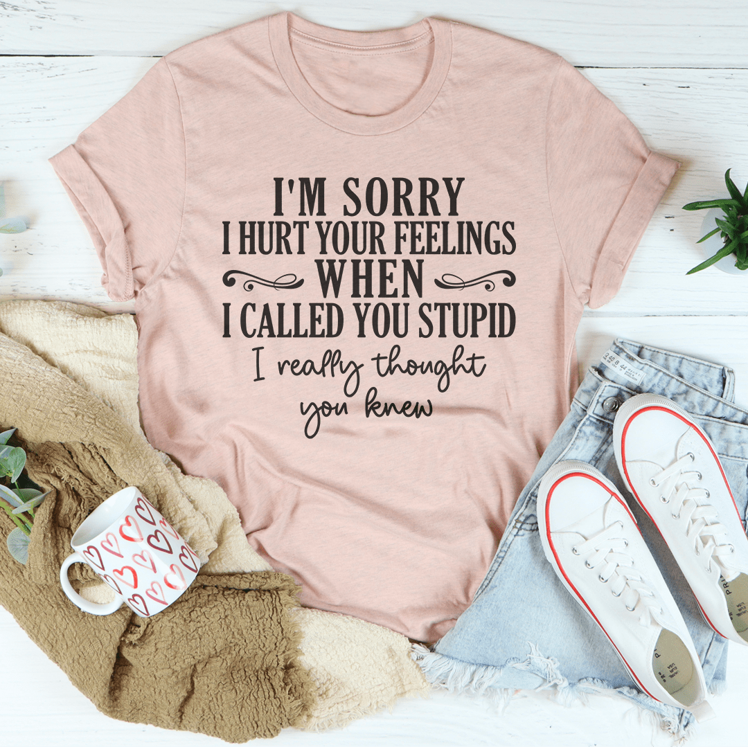 Dusty mauve T-shirt with front quote graphic, crew neck, short sleeves