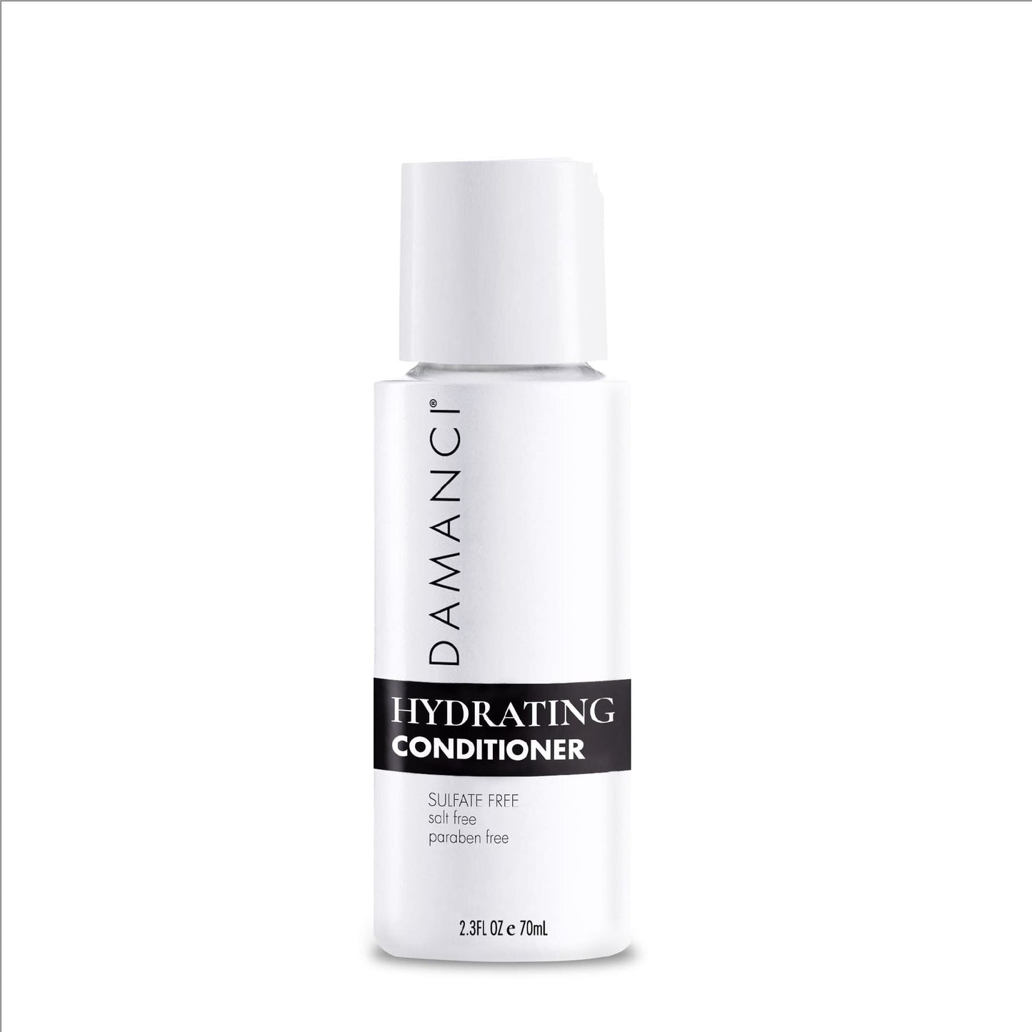 DAMANCI hydrating conditioner bottle, white plastic, 70 ml, no pump