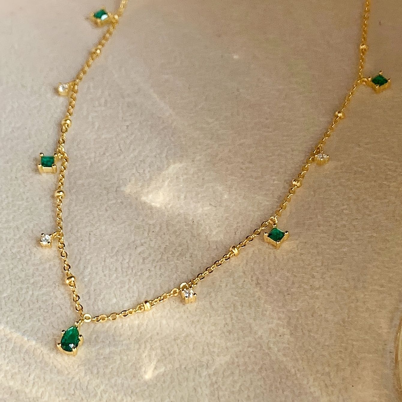 St. Patrick's Day Elegant Chain Necklace Festival Jewelry Pendant Necklace For Women & Girls