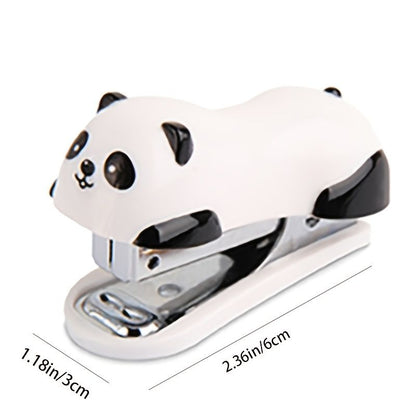 Panda Stapler, Cute Stapler Office Supplies Desktop Stapler Standard Pretty Accessories Commercial Business Decoration Desktop Office Handheld Stapler, School Office Supplies
