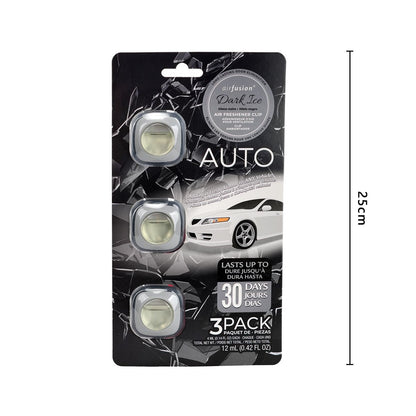 3 Pack Car Air Fresheners - Long Lasting Vent Clips For Men & Women, 3 Pack Up To 90 Days Fits All Car Refresher Odor Eliminator, New Car Scent Variety Pack