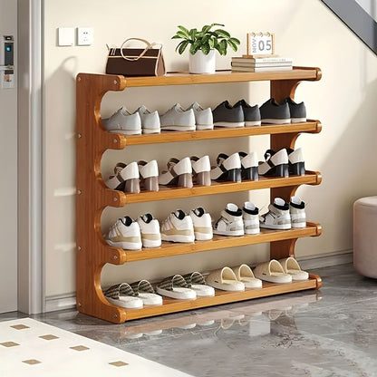 5/6-layer practical storage rack, shoe rack, space-saving design, multi-layer independent storage rack, wood grain finish, easy to assemble, self-supporting cubic shoe storage rack, storage rack, sui