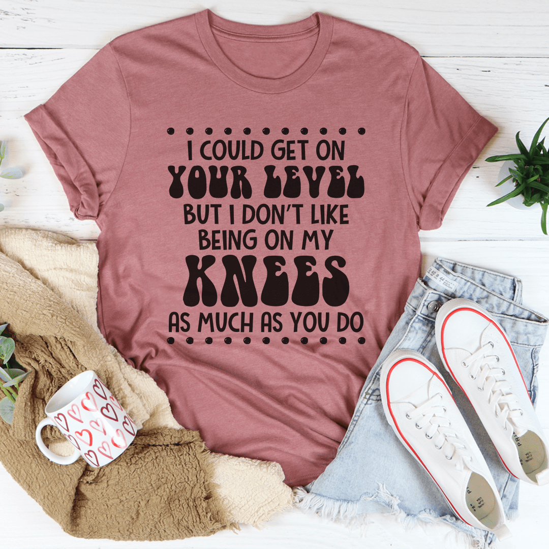 Mauve graphic text crew-neck T-shirt with short sleeves