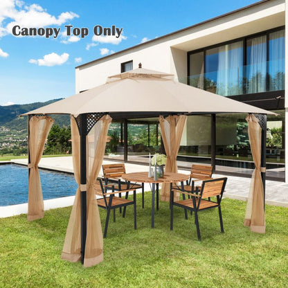 10 x 12 Feet Gazebo Replacement Top with Air Vent and Drainage Holes