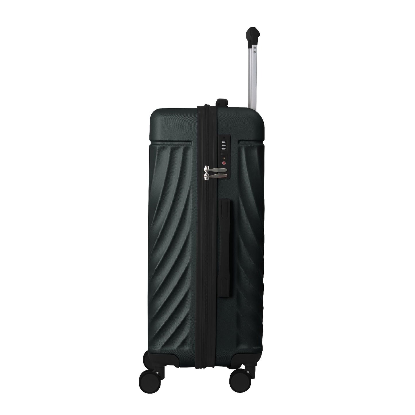Luggage Sets ABS Hardshell 3pcs Luggage, Lightweight Durable Suitcase sets Spinner Wheels Suitcase with TSA Lock 20''24''28'' Available(Dark Green)