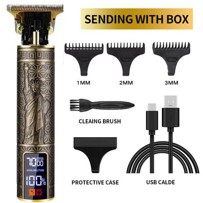 Professional Mens Hair Clippers Trimmer Machine Cordless Beard Electric Shaver