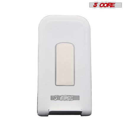 White wireless charger stand with rectangular charging pad and angled base