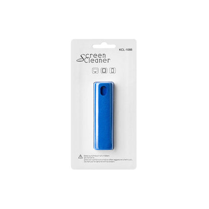 Screen cleaner blister pack displaying a blue cleaning tool