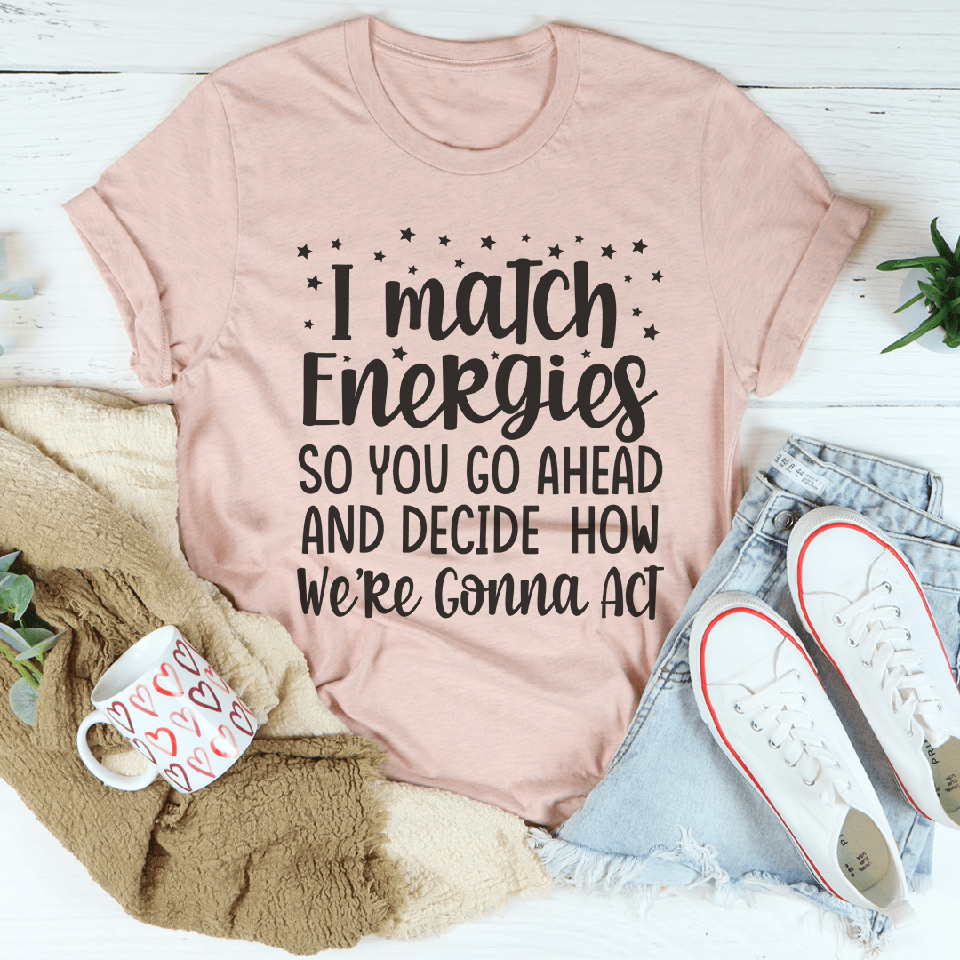 Mauve crewneck graphic T-shirt with short sleeves and starry slogan