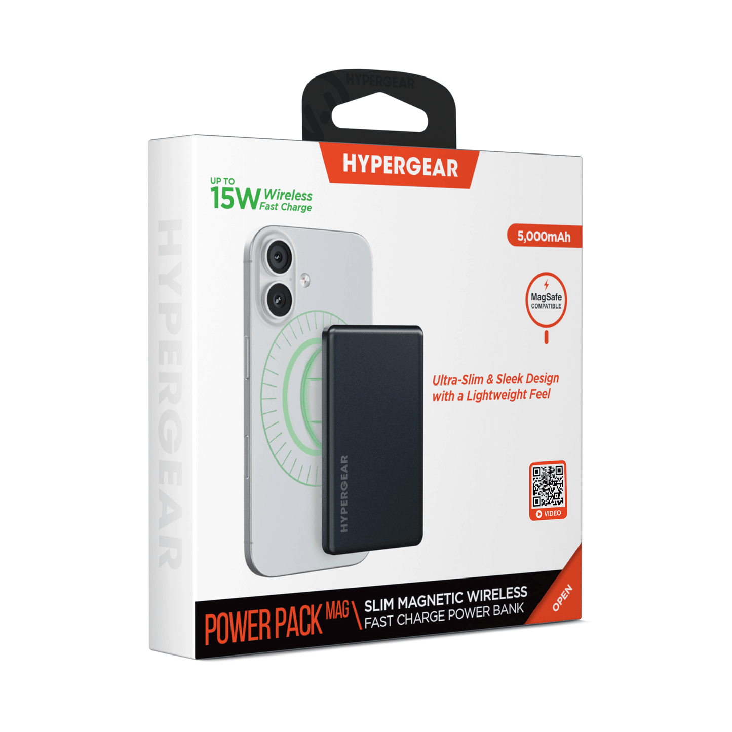 HyperGear PowerPack Mag slim power bank retail box