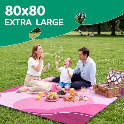 Waterproof Picnic Blanket Outdoor Camping Beach Mat Extra Large Foldable Car Essential Roadtrip Gadget Rv Accessories Glamping Tent Gear Must Haves Hiking Stuff Backpacking Necessities Gift